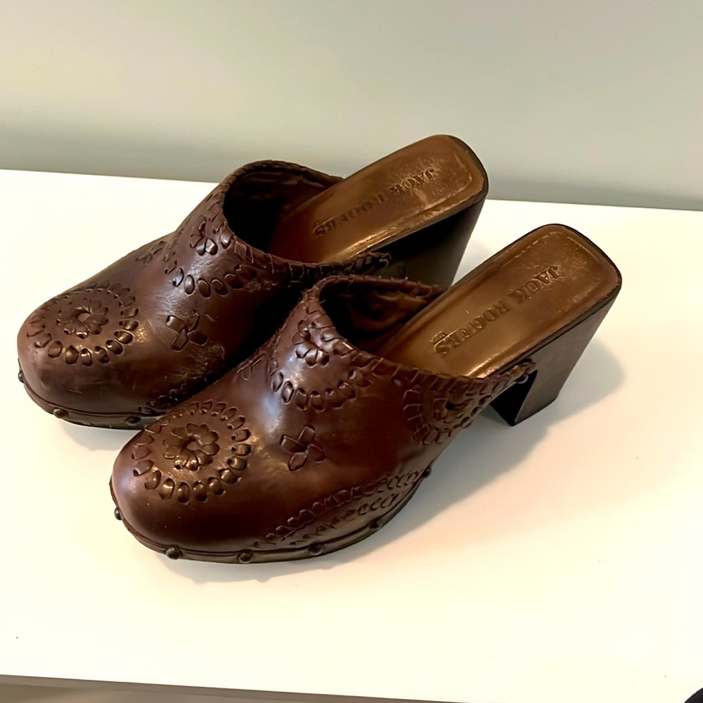 Jack Rogers Heeled Mules